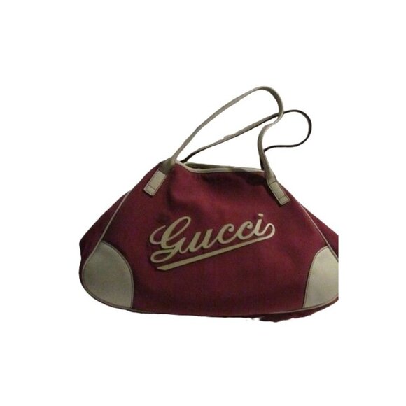 Gucci Bag "Boulevard" Pink Satchel Bubblegum Canvas Leather Tote w Logo - Picture 7 of 11